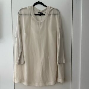 Eileen Fisher Silk sheer top with camisole 
Size L